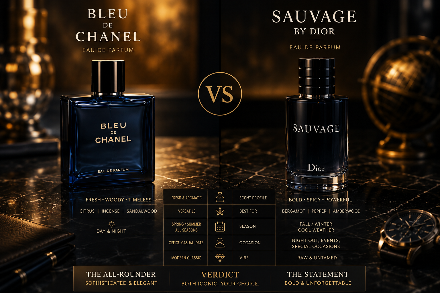 Bleu de Chanel vs Sauvage